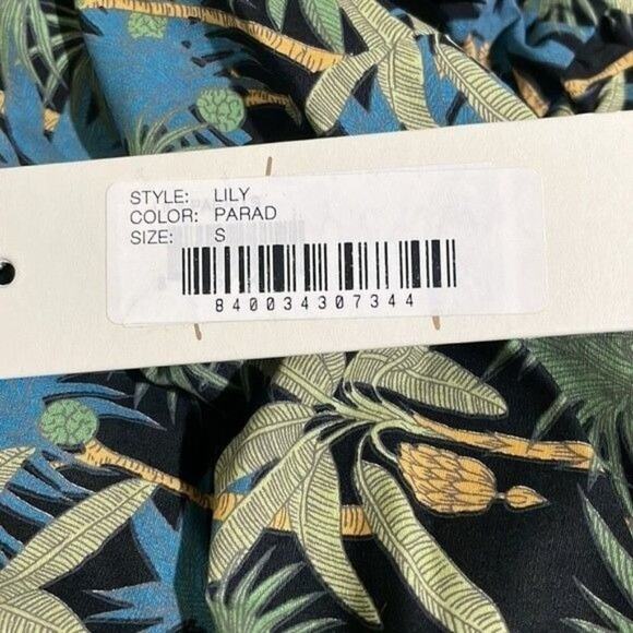 Anthropologie Petersyn Lily Off The Shoulder Paradise Print Top NWT Small - Picture 8 of 10